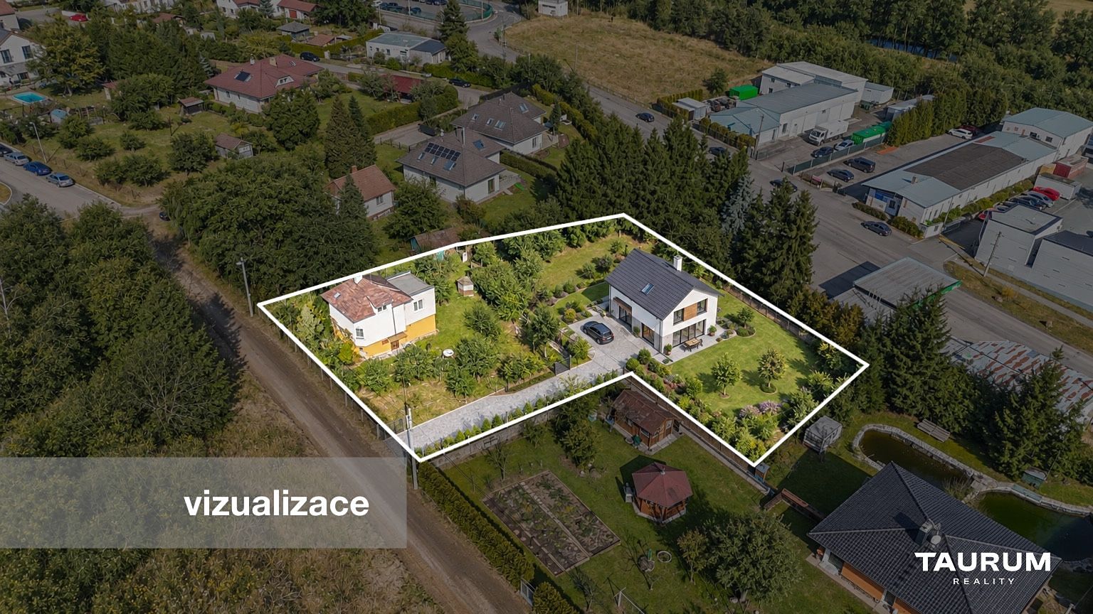 Prodej stavebního pozemku 2026 m² – Starý Plzenec, fotografie 2